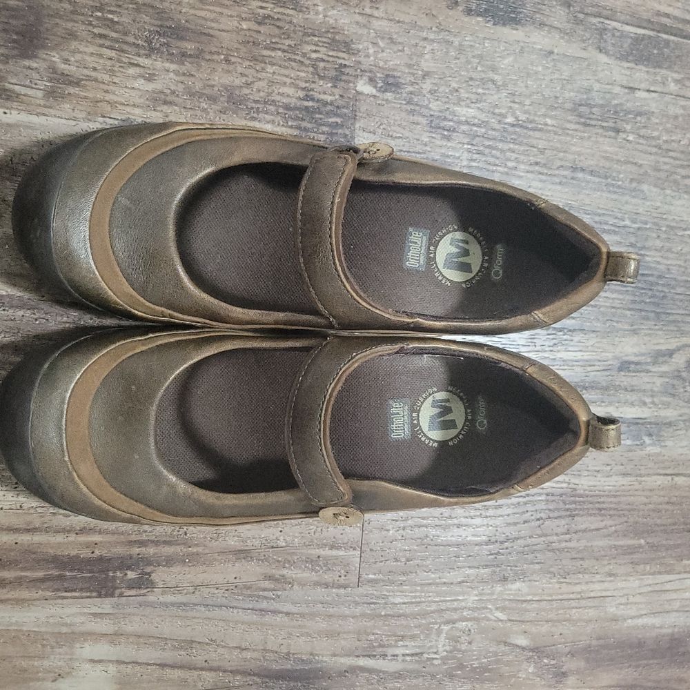 Womens Merrell Plaza Emme Brown J46084 Performance Footwear Leather Shoes Sz 7.5